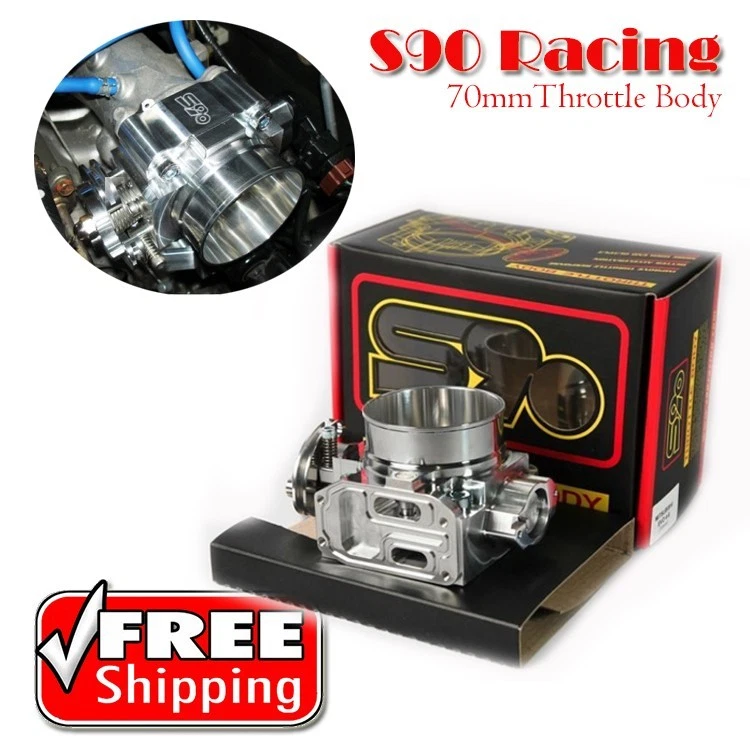 S90 Racing Throttle Body 70MM Eagle Talon DSM 90-99 EVO 1 2 3 4G63 Turbo VR4 RvR — 第 1/1 张图片
