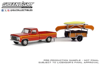 Greenlight Hitch & Tow 31 - 1978 Ford F-150 Ranger Explorer w/Canoe  32310-B - Image 1 of 2