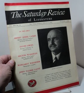 The Saturday Review of Literature - February 1 1936 - George Santayana - Picture 1 of 1