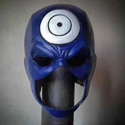 Bullseye Mask Latex Cowl Cosplay Costume Prop Adult Size - Image 1 of 4