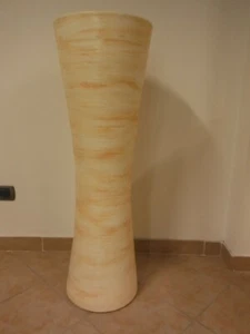 ANFORA TERRACOTTA SMALTATA DA ARREDO INTERNO VASO SOLITARIO IDEE REGALO - Foto 1 di 1