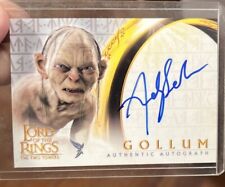 Lord of the Rings  2003 The Two Towers Andy Serkis as" Gollum" Signature Card