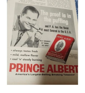 Prince Albert Printanzeige 10" x 7,5" Original Magazin - Bild 1 von 2
