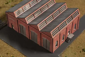 N Scale Laser Cut "Sawtooth Warehouse Building" KIT - Picture 1 of 10
