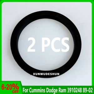2 Pcs Water Inlet Connection Rubber O Ring 3906697 For Dodge Cummins Engine - Foto 1 di 1