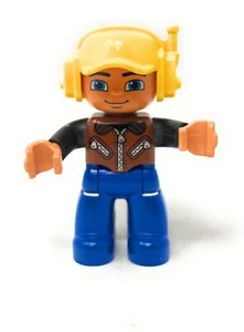 Lego Duplo Ersatzfigur Fluglotse mit brauner Weste - Bild 1 von 3