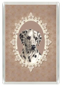 DALMATINER HUNDEKOPF STUDIE KUNSTDRUCK NEUHEIT KÜHLSCHRANKMAGNET TOLLES GESCHENK - Bild 1 von 1