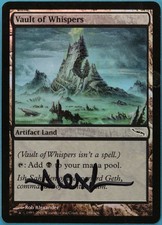 Vault of Whispers FOIL Mirrodin PLD Common SIGNED CARD (194069) ABUGames