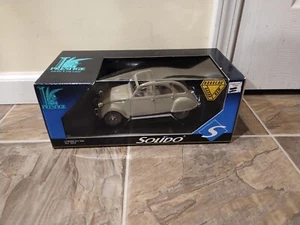 1:18 Solido Prestige Metal Model Citroen 2CV 1966 Blue No. 8028 Rare Vintage - Picture 1 of 1