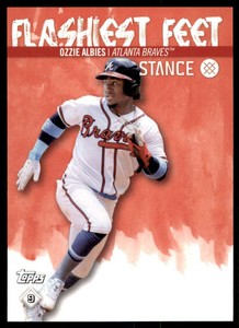 2020 Topps MLB Sticker Flashiest Feet Ozzie Albies #9