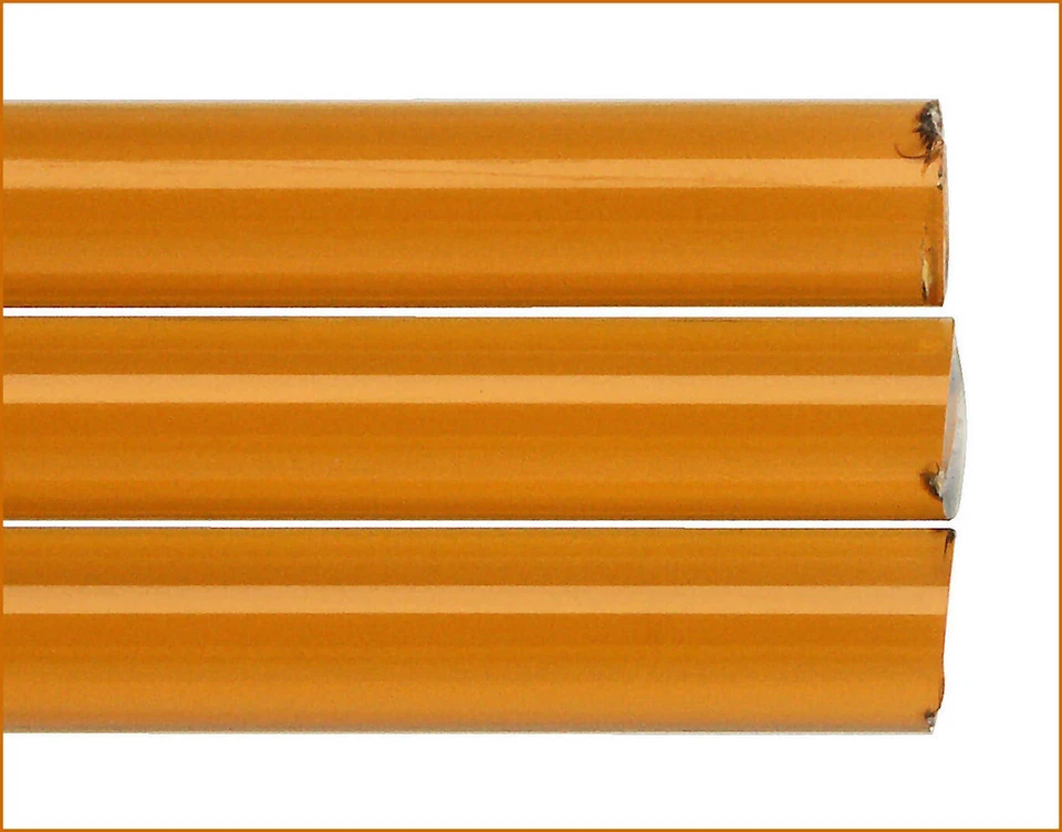 Topazio (4/5mm) Bacchette di Vetro Trasparente per Fare Perle Effetre T014