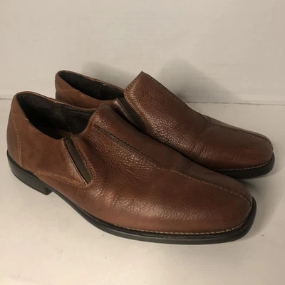 Johnston & Murphy Macomb Brown Sheepskin Leather  Dress Shoes Brazil Mens 8.5M - Image 1 of 4