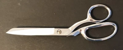 Vintage Mundial 4068 Dressmaker Tailor Sewing Scissors Shears Brazil Chrome Mark - Image 1 of 4