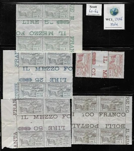 WC1_13156. IT. COL.: AEGEAN. CASTELROSSO.Gutter pairs 1923 set. Scott 60-63. MNH - Picture 1 of 1