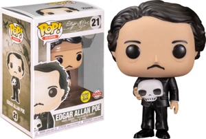 Funko Pop! Edgar Allan Poe (Cráneo) (Brilla en la Oscuridad) Exclusivo #21 - Imagen 1 de 6