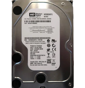 WD WD5002ABYS-01B1B0 HHRNNTJMHB (WCAS) Thailand 500gb 3.5" Sata HDD FEB/2009 - Picture 1 of 1