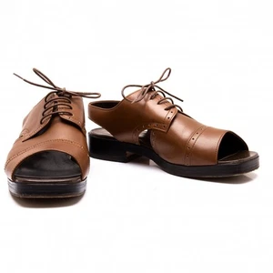 tricot COMME des GARCONS Leather Medallion Sandal Size About US 7(K-99578) - Picture 1 of 12