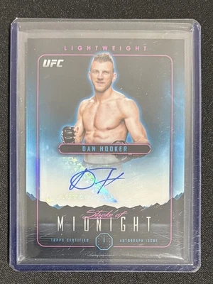 2024 Topps Midnight UFC Dan Hooker Stroke of Midnight Auto + 2 #'d Parallels!! - Image 1 of 4