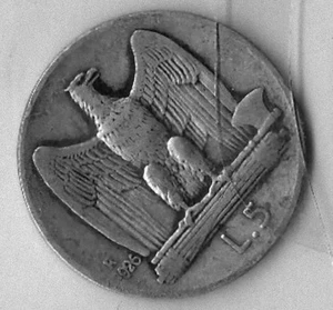 A008: Moneta Coin Vittorio Emanuele III - 5 Lire 1926 Aquilotto - Picture 1 of 1