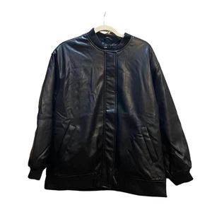 Asos Bikerjacke Kunstleder schwarz Größe 2 - Bild 1 von 7