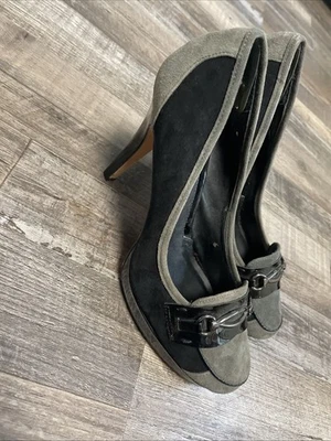 Белый дом черный рынок высокий каблук черный и серый размер 8,5 - Изображение 1 из 4