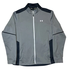 Under Armour Jacket Men’s Medium Coldgear Storm2 Swacket Softshell Full Zip Gray - Picture 1 of 11