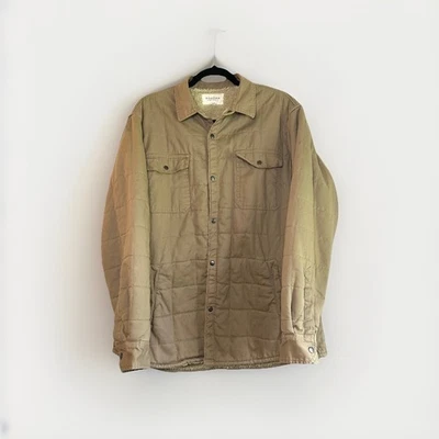 Sonoma жизнь + стиль шерпа с подкладкой стеганая куртка мужская L коричневый Workwear Shacket - Изображение 1 из 4