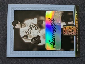2005 Donruss Greats Gold Holofoil Autograph # 83 Tommy John Los Angeles Dodgers - Picture 1 of 3