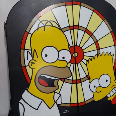 Tablero de dardos electrónico parlante The Simpsons 2003 17" x 16" vintage Foto 1 de 4