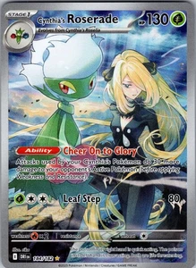 Cynthia's Roserade Illustration Rare SV10: Destined Rivals 184/182 NM - Picture 1 of 2