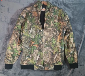 True Timber Hoodie Mens Large Camouflage Zip Up Hooded Camo Outdoor Fleece Lined - Picture 1 of 5