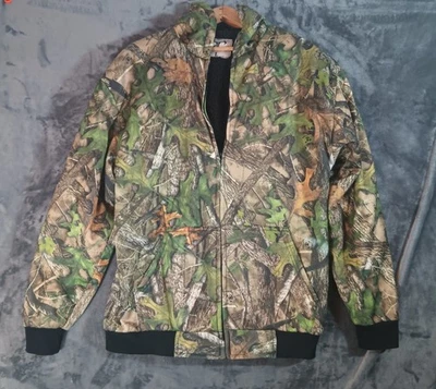 True Timber Hoodie Mens Large Camouflage Zip Up Hooded Camo Outdoor Fleece Lined - Image 1 of 4