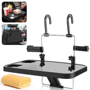 Foldable Car Seat Back Portable Tray for Food Dining Drink and Laptop, Hangin... - Picture 1 of 8