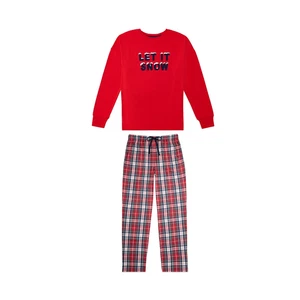 Pigiama donna rosso nuovo con etichette set 2 pezzi 'Let it Snow' vacanze invernali donna accogliente PICCOLO - Foto 1 di 7