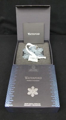 WATERFORD Cristal Navidad Nieve Cristal Topacio 1056302 Con Caja Foto 1 de 4