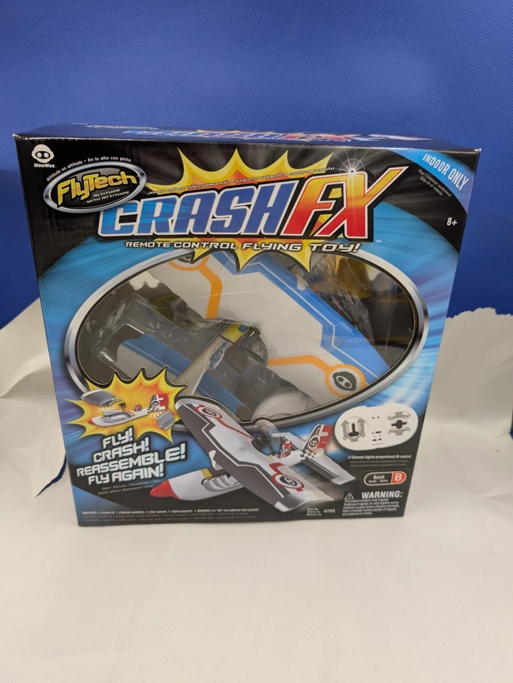 Flytech Crashfx Remote Control Flying Toy Fly Tech Crash FX 2008 Wow wee Group - Image 1 of 4