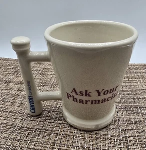 CLARITIN Mörser & Stößel Kaffeetasse Becher Fragen Sie Ihren Apotheker Werbemedikament - Bild 1 von 14