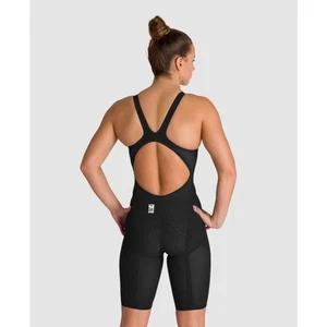 Costume da bagno sportivo Arena POWERSKIN nero grigio carbonio Air 2 schiena aperta donna 28 - Foto 1 di 11