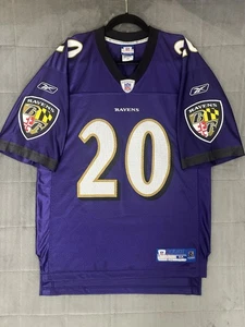 Reebok NFL Players Ed Reed Baltimore Ravens #20 Trikot Lila Gr. M Vintage Y2K - Bild 1 von 10