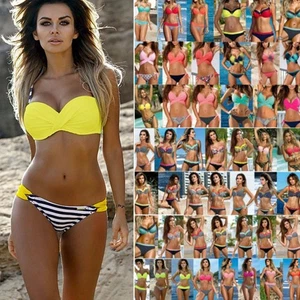 Sexy Push Up Brazilian Bikini Set Bademode Badeanzug Strandkleidung für Frauenፐ아 - Bild 1 von 24