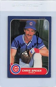 1986 Fleer #382 Chris Speier Cubs Signed Auto *K9592 - Picture 1 of 2