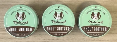 Paquete de 3 chupetes de hocico Natural Dog Company de 2 oz (59 ml) cada uno - latas selladas ENVÍO GRATUITO Foto 1 de 4