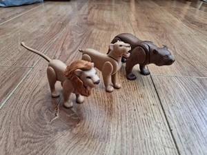 Playmobil Oso León y Leona Figuras Muy Buen Estado - Imagen 1 de 11