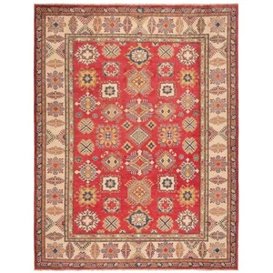 Alfombra Oriental Kazak 317X245 Cm Anudada a Mano Nueva Roja - Imagen 1 de 14