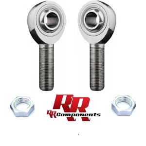 Heim RH 3/8-24 Thread x 3/8 Bore, Chromoly Panhard Rod End kit with Jam Nuts - Picture 1 of 7