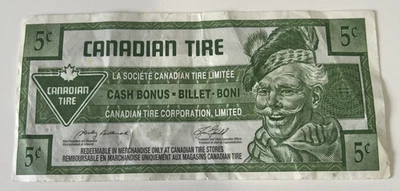 Dinero canadiense para neumáticos - Billete de 5¢ (Sandy McTire) - Lote #02-703-62188 Foto 1 de 2