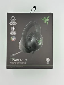 Razer Kraken V3 X Wired USB Gaming Headset: Surround Sound - Chroma RGB - Black - Picture 1 of 2