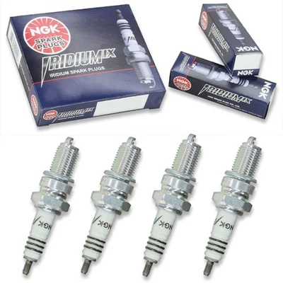 4pcs 03-06 Kawasaki KLX125 NGK Iridium IX Spark Plugs 124cc 7ci KLX125A xc — 第 1/4 张图片