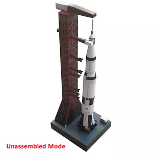 1:300 33cm USS Saturn V Rocket&Launch Pad Paper Model Handmade Gift Ornaments G - Picture 1 of 11