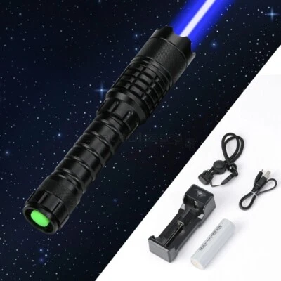 BH3-M 450nm Adjustable Focus Blue Laser Pointer Pen Visible Laser Beam - Image 1 of 4
